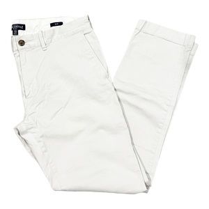 J Crew Factory Slim Chinos in Stone / Cream. Size: 33/32